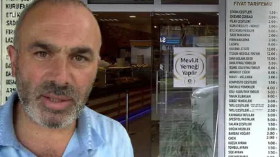Fiyat listesiyle krize meydan okuyan lokanta sahibi konuştu