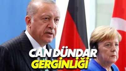 Erdoğan-Merkel toplantısında Can Dündar gerilimi