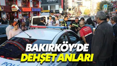 Bakırköy'de bir sürücü aracını kalabalığın arasına sürdü