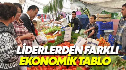 Liderlerden birbirinden farklı ekonomik tablo