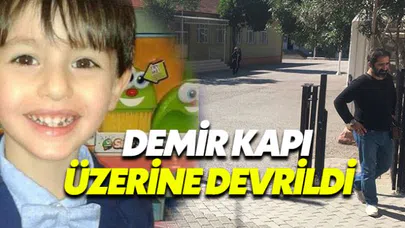 Kocaeli'de üzerine demir kapı devrilen çocuğun durumu ağır