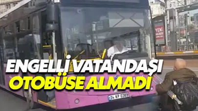 Engelli vatandaşı halk otobüsüne almayan sürücü kovuldu