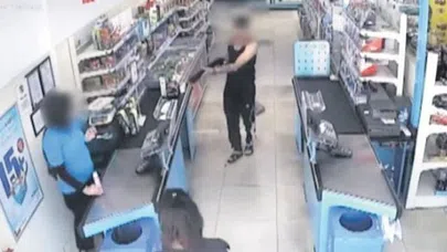 Sultangazi'de iki sevgili pompalı tüfekle market soydu