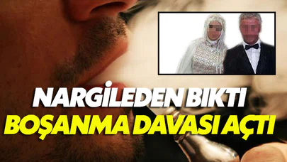 Evde nargile içen eşine boşanma davası açtı