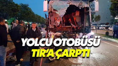 Zonguldak'ta korkunç kaza: Yolcu otobüsü TIR'a çarptı
