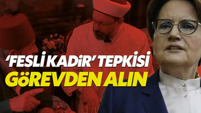 Akşener'den Erdoğan'a çağrı: Erbaş'ı görevden alın
