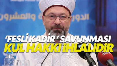 Diyanet Başkanı Erbaş'tan Fesli Kadir tepkilerine yanıt