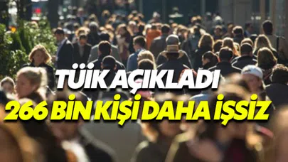 İşsizlik oranları geçen yıla göre 0,5 arttı