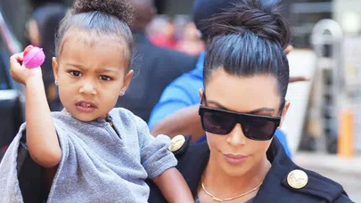 Kim Kardashian 5 yaşındaki kızına photoshop yaptı