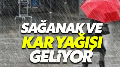 Türkiye kar ve sağanak yağışın etkisi altına giriyor