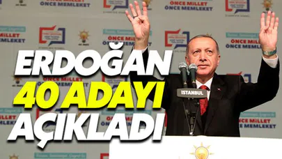 Cumhurbaşkanı Erdoğan partisinin belediye başkan adaylarını açıkladı