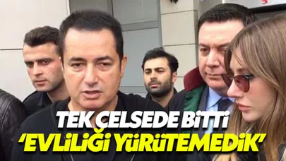 Acun Ilıcalı: Evliliği yürütemedik
