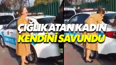 Trafik polisine çığlık atarak isyan eden kadın: Sinir krizi geçirdim