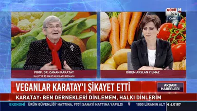 Canan Karatay: Veganlar Tahıl Beyinlidir Sözümün Arkasındayım