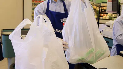 Plastik poşet uygulaması başlamadan delindi