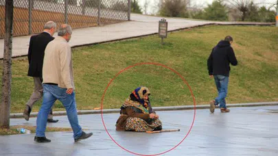 102 yaşındaki kadın tam 80 yıldır dileniyor!