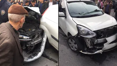 Babasının arabasıyla terör estirdi