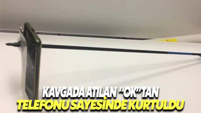 Tartışmadan sonra atılan oktan cep telefonu sayesinde kurtuldu