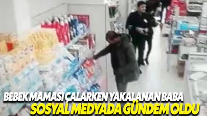 Bebeği için mama çalan babanın gözaltına alınması sosyal medyayı yıktı