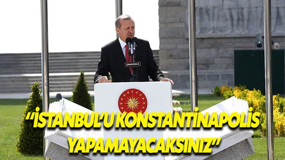 Cumhurbaşkanı Erdoğan: Düşmana mezar etmekten çekinmeyiz