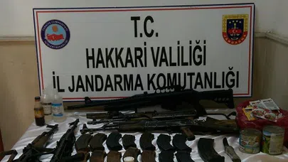 Çukurca'da PKK'ya ait mühimmat ele geçirildi