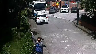 Rize'de kadına kargaların saldırısı kamerada