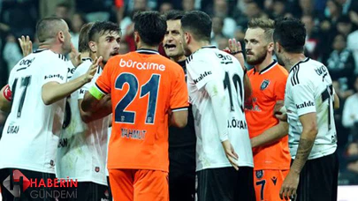 Beşiktaş Başakşehir maçında ortalık karıştı