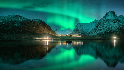 Norveç'te Kuzey Işıkları