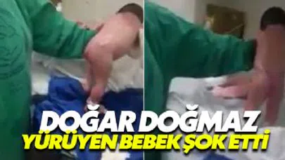 Doğar Doğmaz Yürüyen Bebek