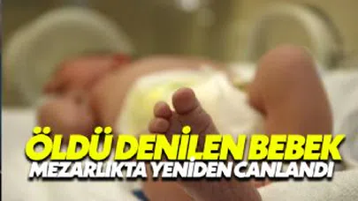 Doğumda öldü denilen bebek Mezarlık yolunda yeniden canlandı