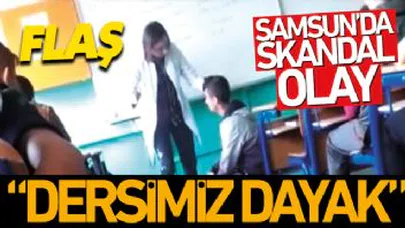 Öğrencilere Dayak Atan Öğretmen Şoku!