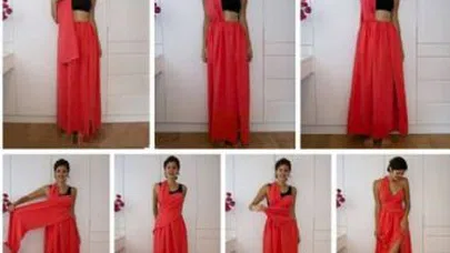 Şal Modası Devam Ediyor... Bakın Şal İle Neler Yapılıyor