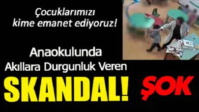 Anaokulunda Şiddet Anları Kamerada