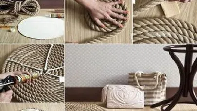 Halat İpinden Kapı Süsü Nasıl Yapılır