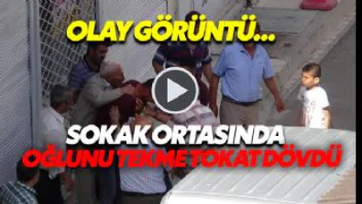 Sokak Ortasında Oğlunu Tekme Tokat Döven Babanın Son Hali....