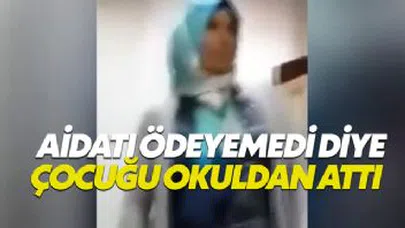 90 TL'lik aidat yüzünden 5 yaşındaki çocuğu okuldan attı