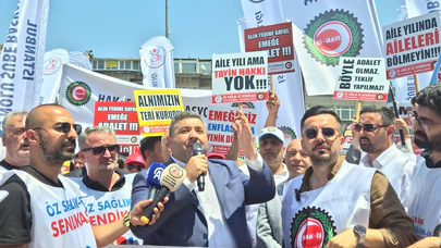 Kamu işçileri protokol sürecine tepki gösterdi