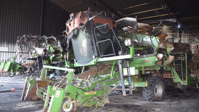 Manisa’da domates makineleri yandı, kundaklama şüphesi