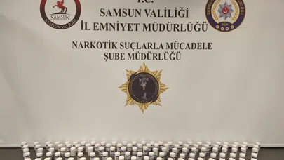 Samsun'da kargo paketinden binlerce sentetik hap çıktı