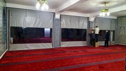 Zonguldak'taki Çaydamar İnamiye Camisi'nde Isınma Düzenlemeleri Yapıldı