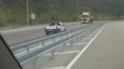 Bursa'da Ters Şeritte Tehlikeli Seyir