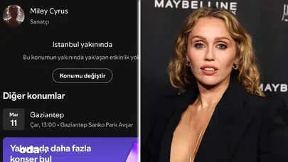 Miley Cyrus Gaziantep'te Konser Verecek Mi? Spotify'daki Bilgiler Ne Anlama Geliyor?