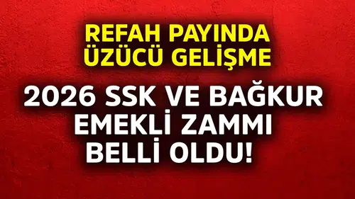 2026 SSK ve BAĞKUR Emekli Maaş Zammı Belli Oldu