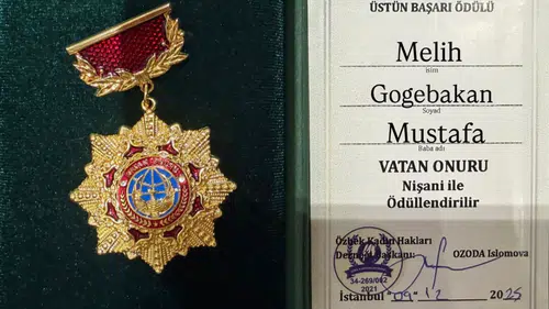 Özbekistan'da Türk Dünyası'nın Başarısı: Melih Gögebakan'a "Vatan Onuru Nişanı" Verildi