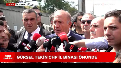 CHP İstanbul İl Başkanlığı Önünde Gerginlik: Gürsel Tekin İçeriye Girdi