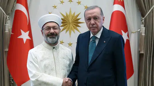 Cumhurbaşkanı Erdoğan, Eski Diyanet İşleri Başkanı Prof. Dr. Erbaş ile Görüştü