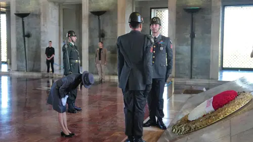 Japonya Prensesi Akiko, Anıtkabir'i Ziyaret Etti