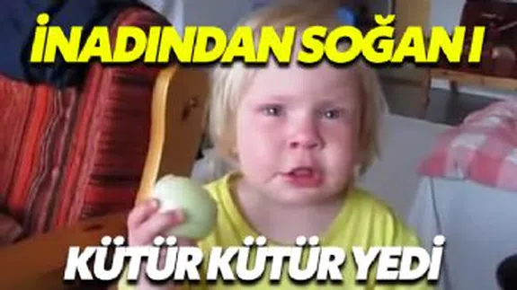 İnadından Koca Soğanı Yedi