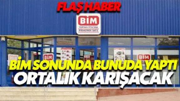 BİM Öyle Bir Afiş Astı Ki Görenler Şok Oldu....