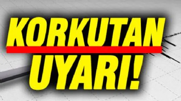 Büyük Deprem Uyarısı Geldi... Bu İller dikkat...